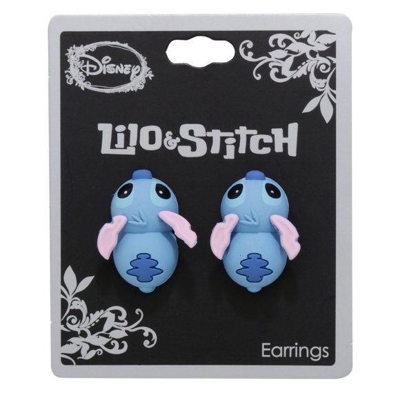 Disney Jewelry - Disney Lilo And Stitch Alien Biting Earrings